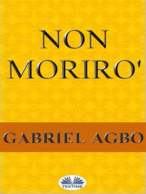 cover image of Non Morirò